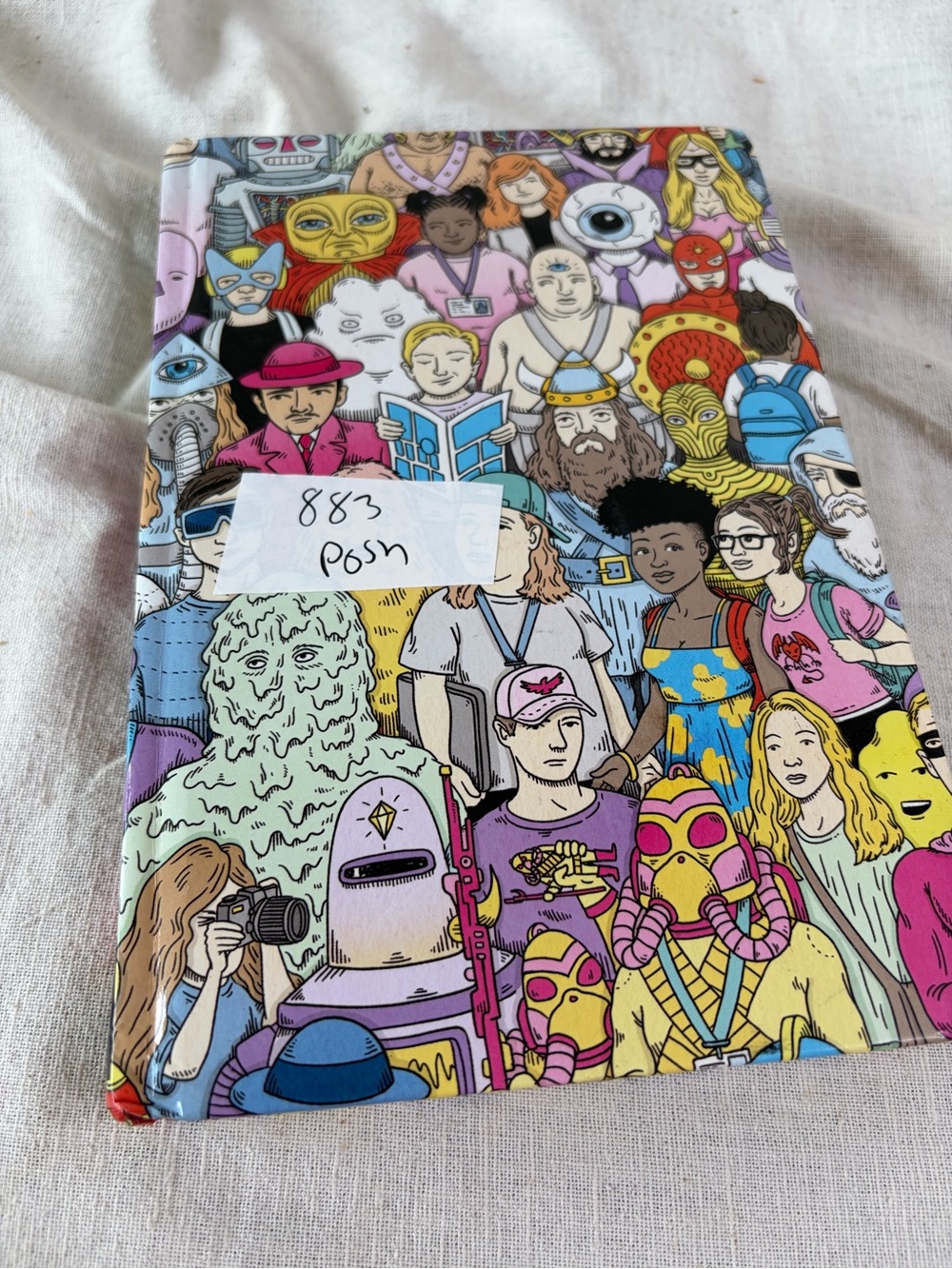 Colorful Illustrated Character Hardcover Notebook